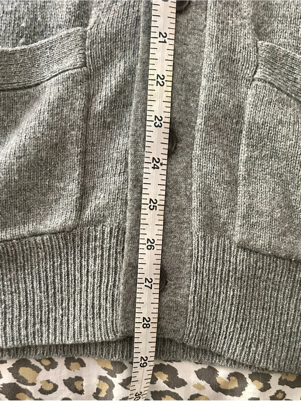 J. CREW men’s merino wool blend grey grandpa cardigan size XS